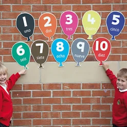TTS Numbers Spanish Playground Signs 10pk Outlet