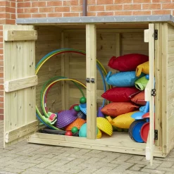 TTS Outdoor Storage with Planters and Bench Offer
