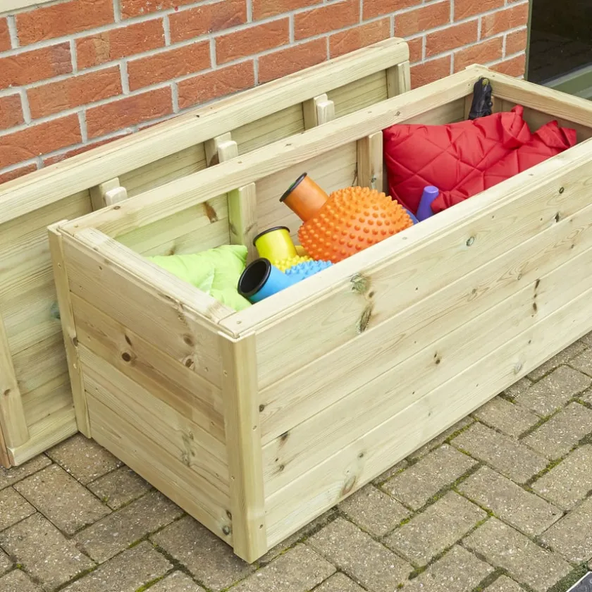 TTS Outdoor Storage with Planters and Bench Offer