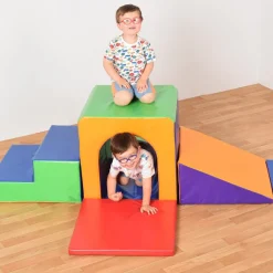 TTS Rainbow Soft Play Tunnels Set 6pk Discount