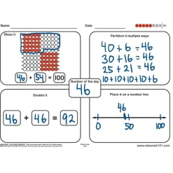 TTS Rekenrek Practice Charts - Numbers to 100 Pack 2 Hot