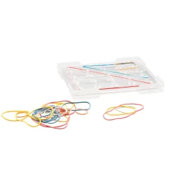 TTS RE-Plastic® Stackable Small Transparent Geoboard - 6pk New