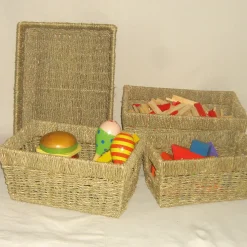 TTS Seagrass Baskets 4pk Outlet