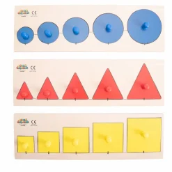 TTS Size Sorting Peg Puzzles 3pk Clearance