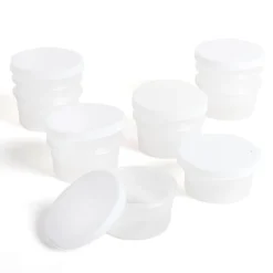 TTS Small Plastic Pots with Lids 36pk Outlet
