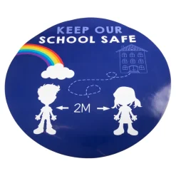 TTS Social Distancing Indoor Wall Stickers