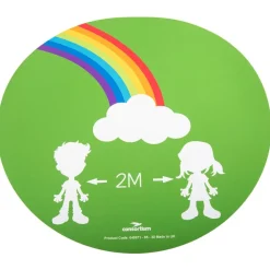 TTS Social Distancing Round Floor Stickers Discount