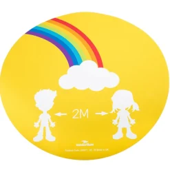 TTS Social Distancing Round Floor Stickers Discount