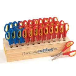 TTS Soft Handled Grip It Scissors With Storage 32pk Discount
