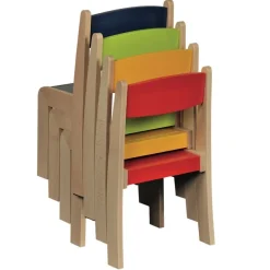 TTS Solid Beech Stackable Chairs 4pk Online
