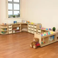 TTS Solway Early Years Storage Set 2 with Clear Trays Outlet