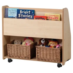 TTS Tall Mobile Book Browser H800 x W400 x D900mm Clearance
