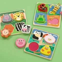 TTS Touch and Feel Texture Jigsaw Puzzles 3pk Hot