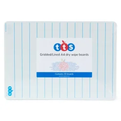 TTS A4 Double Sided Gridded/Lined Whiteboards Outlet