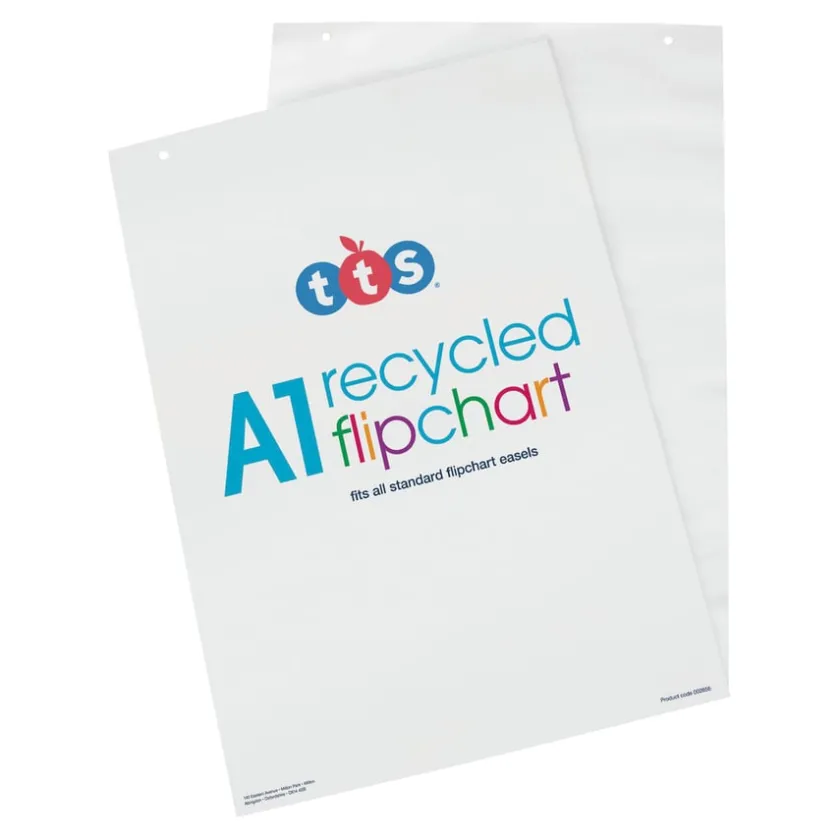 TTS A1 Recycled Flipchart Pads 5pk Clearance