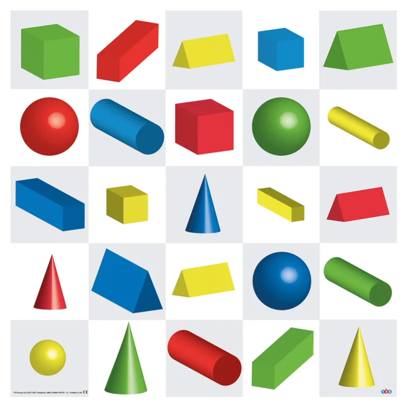 TTS Bee-Bot® 3D Shapes Mat Hot