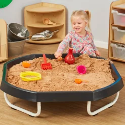 TTS Black Tuff Tray Table and Cream Stand Bundle Sale
