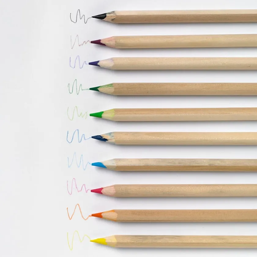TTS Chunky Natural Triangular Colouring Pencils Online