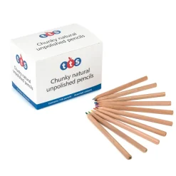 TTS Chunky Natural Triangular Colouring Pencils Online