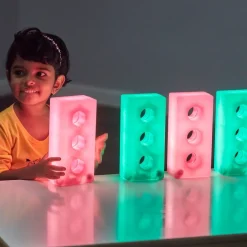 TTS Light Up Glow Construction Bricks 12pk New