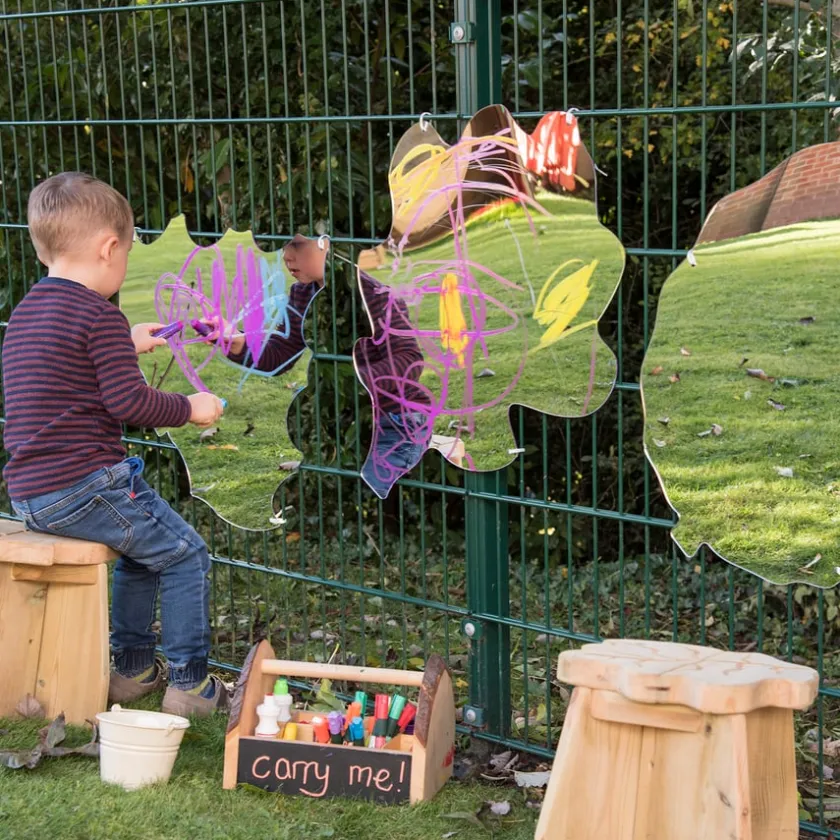 TTS Mark Making Mirror Leaves 3pk Clearance