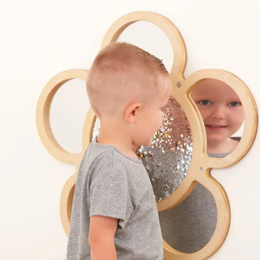 TTS Mark Making Sequin and Mirror Daisy Frames Hot