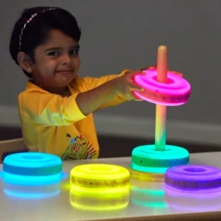 TTS Sensory Stacking Glow & Texture 5pk Hot