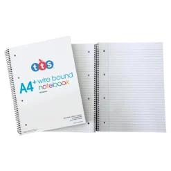 TTS Spiral Bound Note Pads 5pk A4 Discount
