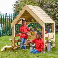 TTS Wooden Mud Kitchen House H145 x W110 x D100cm New