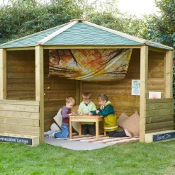 TTS Wooden Outdoor Corner Play Cottage Hot