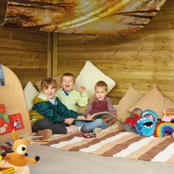 TTS Wooden Outdoor Corner Play Cottage Hot