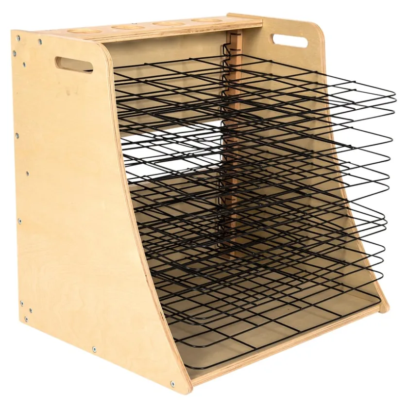 TTS Wooden Table Top Drying Rack 14 Shelves Online