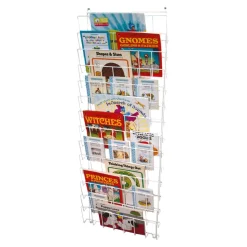 TTS Vertical Wall Mounted Book Rack H1165 x W435 x D70mm Discount