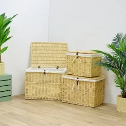 TTS Wicker Storage Hamper Baskets Hot