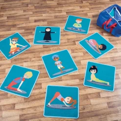 TTS Yoga Position Mini Placement Mats 32pk Sale